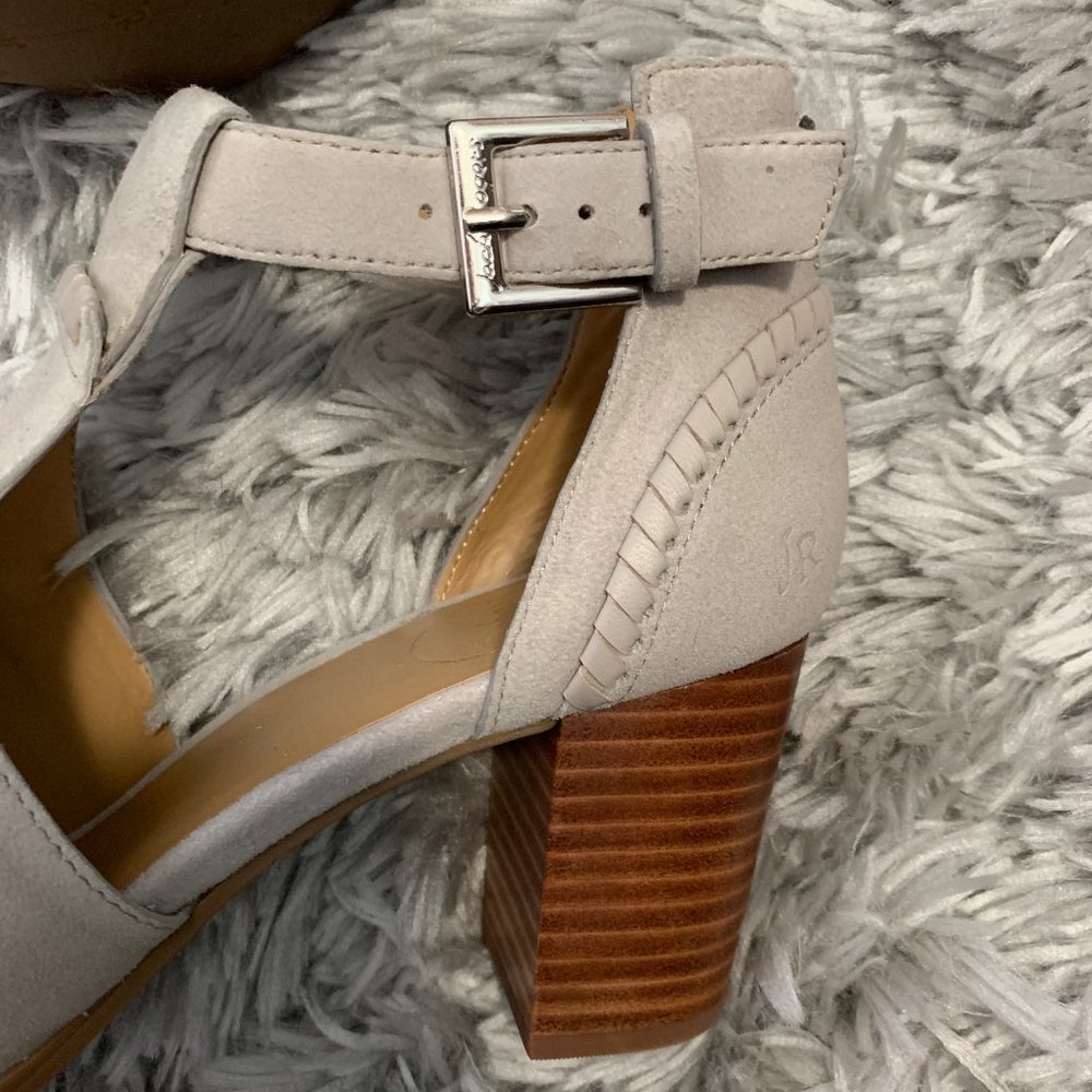 Jack Rogers Dove Gray Open Toe Booties - Picture 4 of 5